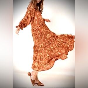 Spell & The Gypsy Collective x Aurora Play Maxi Dress Burnt Ember color Size S